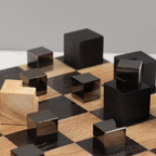 ÉCHIQUIER DESIGN SCANDINAVE EN BOIS DE CHÊNE