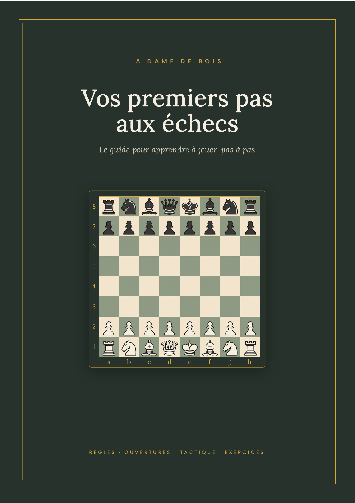 Manuel du joueur Vos premiers pas aux échecs
